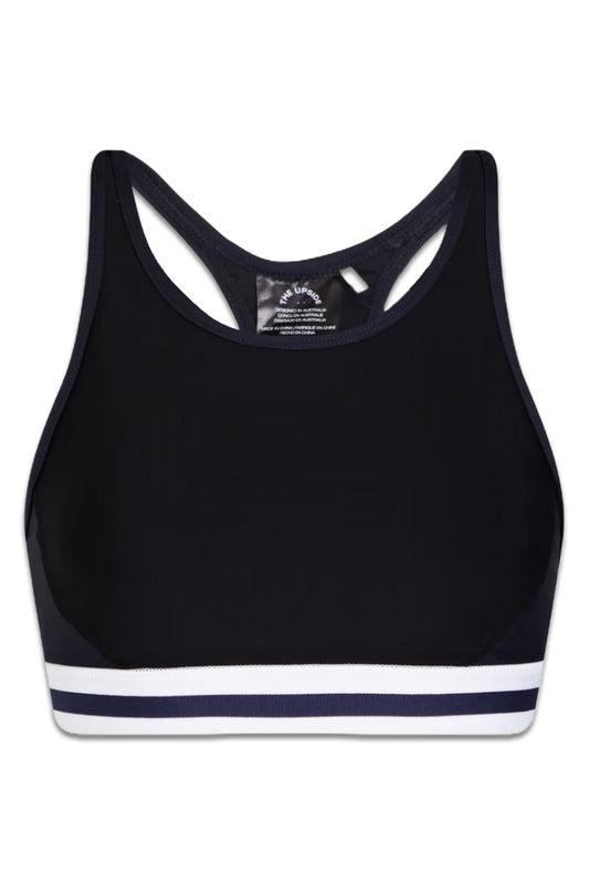 Hype Linda Striped Stretch Sports Bra