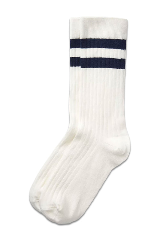 Organic Cotton Ribbed Stripe Socks