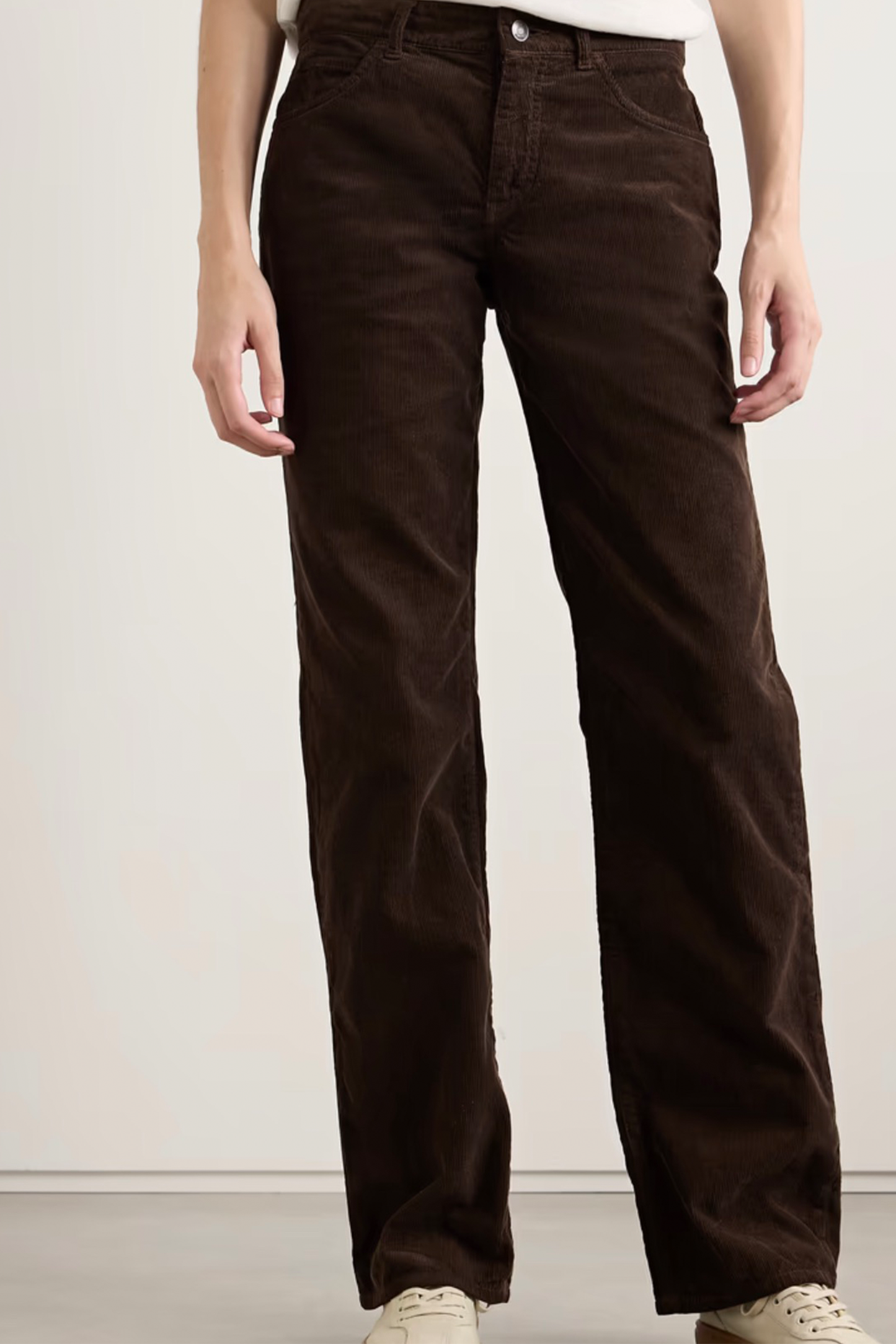 Carlyl Cotton-Corduroy Straight Leg Pants