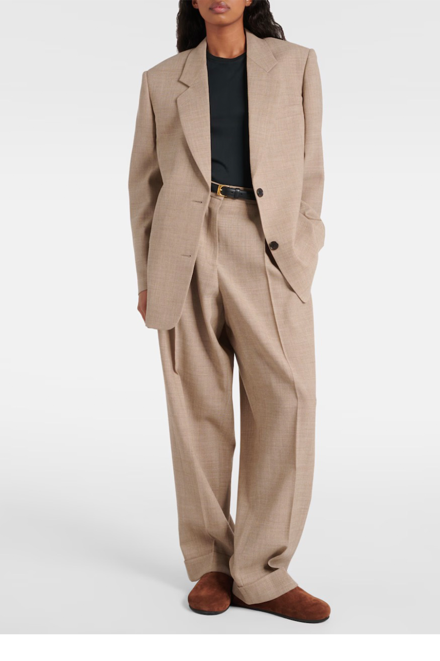 Marina Virgin Wool Blazer & Tor virgin Wool Wide-Leg Pants