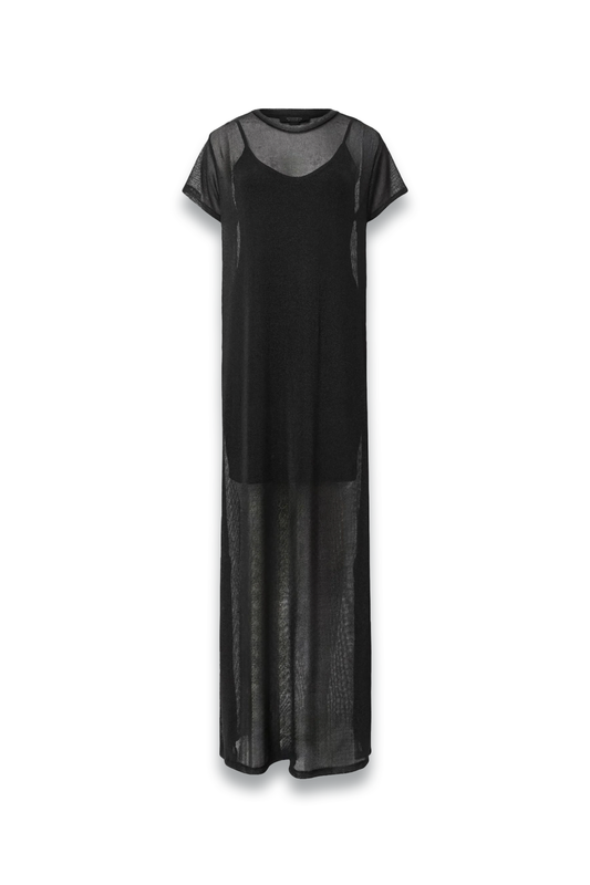 Thea Sparkle Sheer Maxi Dress