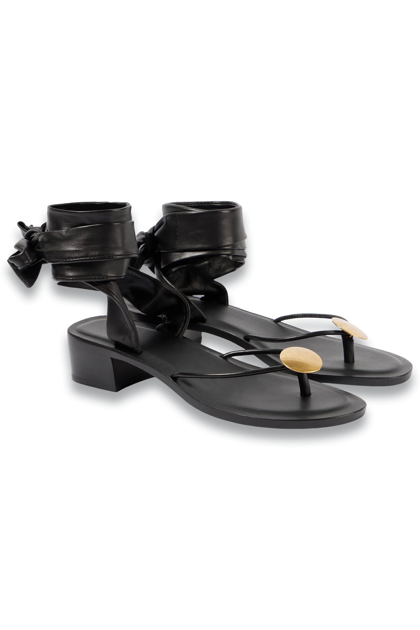 Cord Leather Thong Sandals