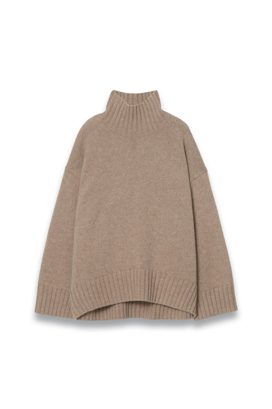 Chunky Pure Cashmere Turtleneck Jumper