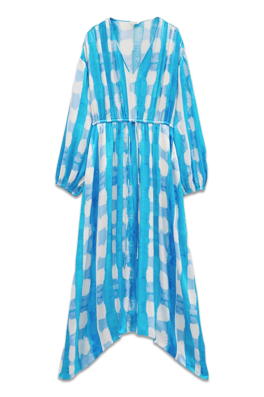 Clarette Check Maxi Dress