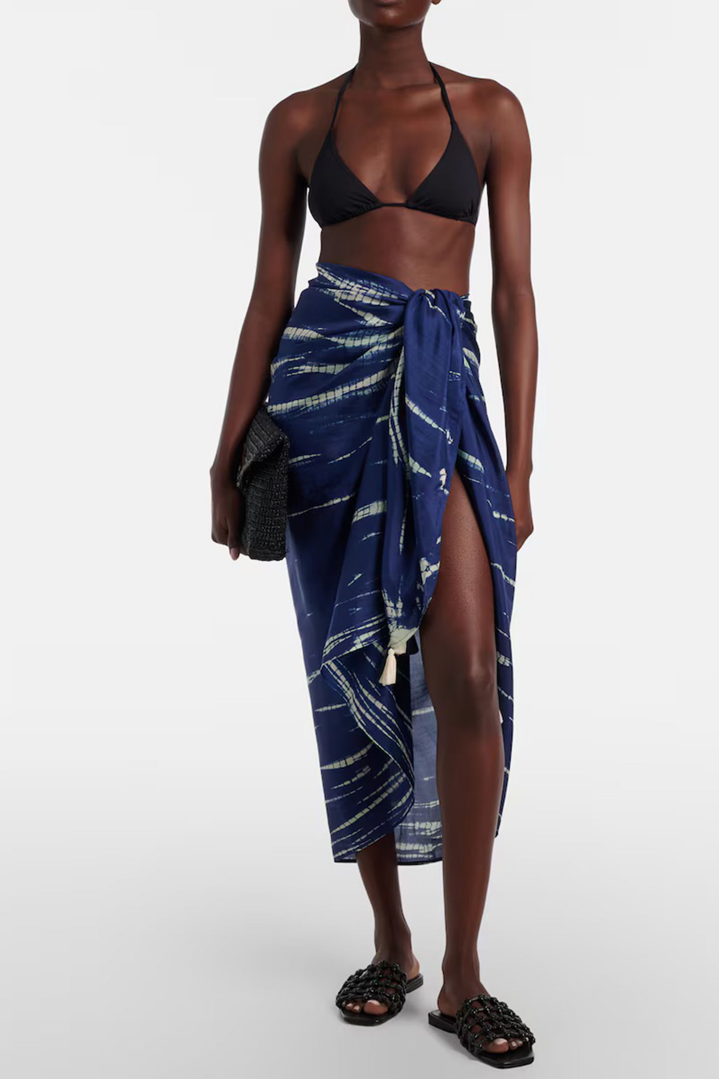 Tie-dye Silk Beach Cover-up
