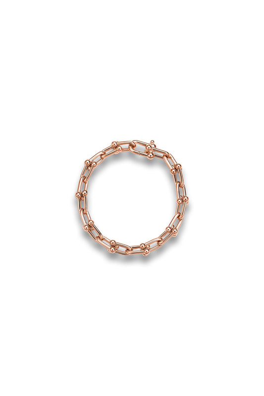 Medium Link Bracelet in Rose Gold