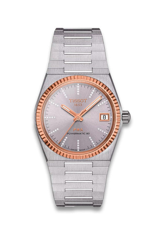 Tissot PRX 35Mm Powermatic 80 Steel & 18K Gold Bezel