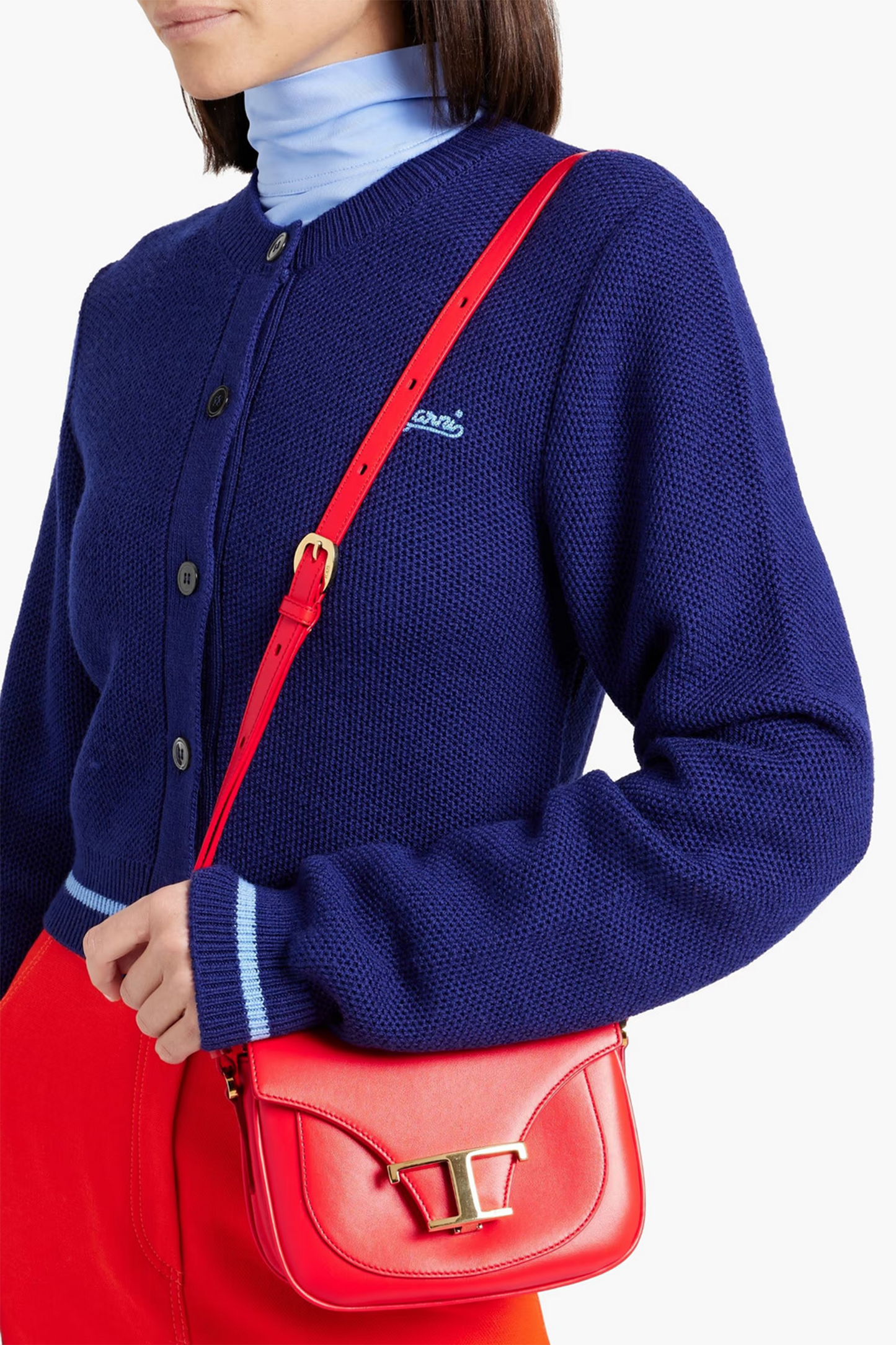 T Timeless Leather Shoulder Bag