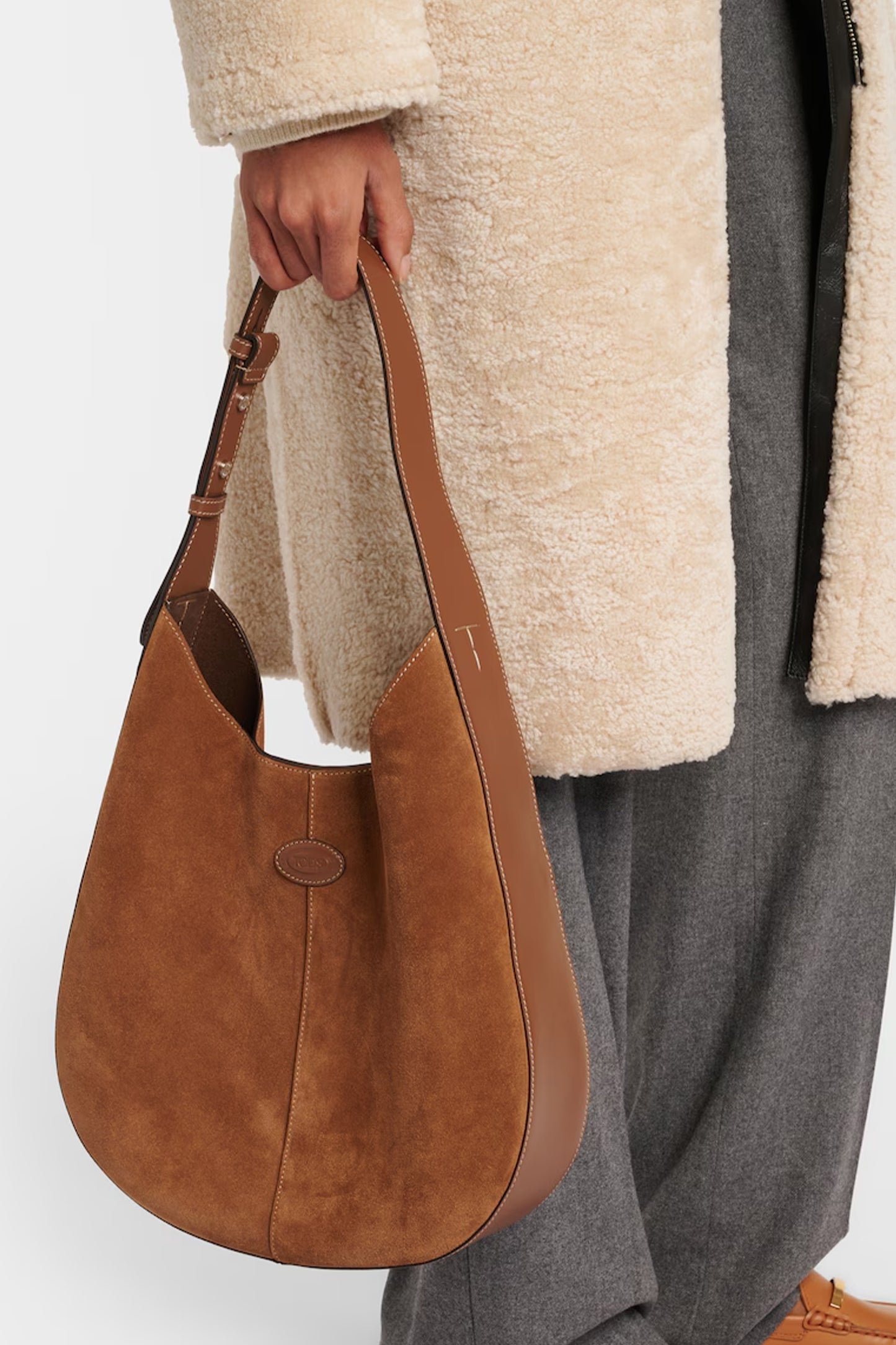 Di Bag Small Suede Shoulder Bag