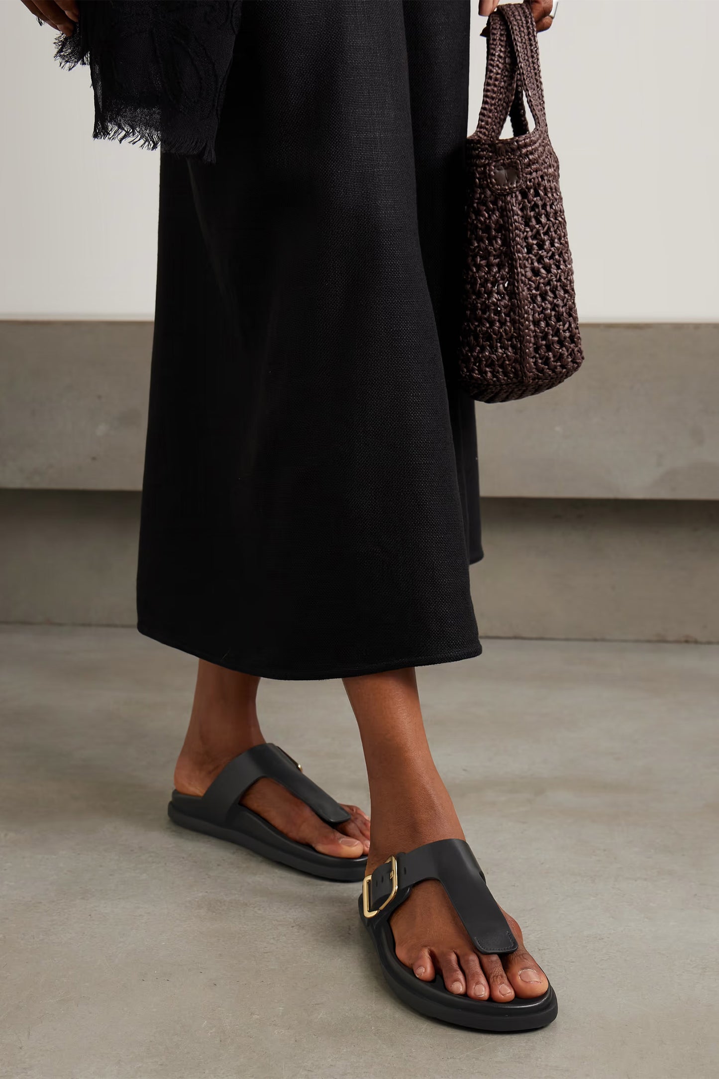 Buckled Leather Sandals