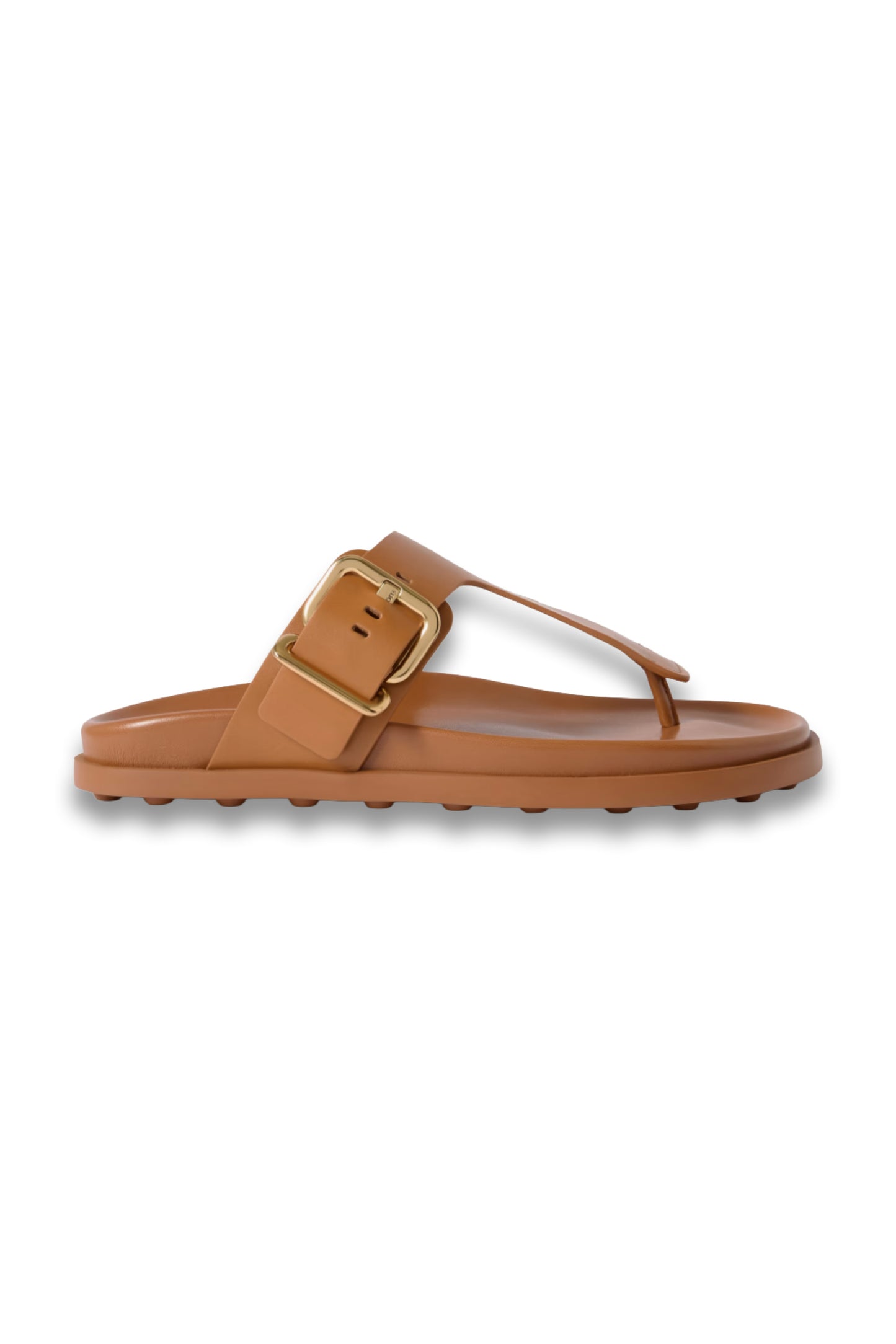 Buckeled Leather Sandals