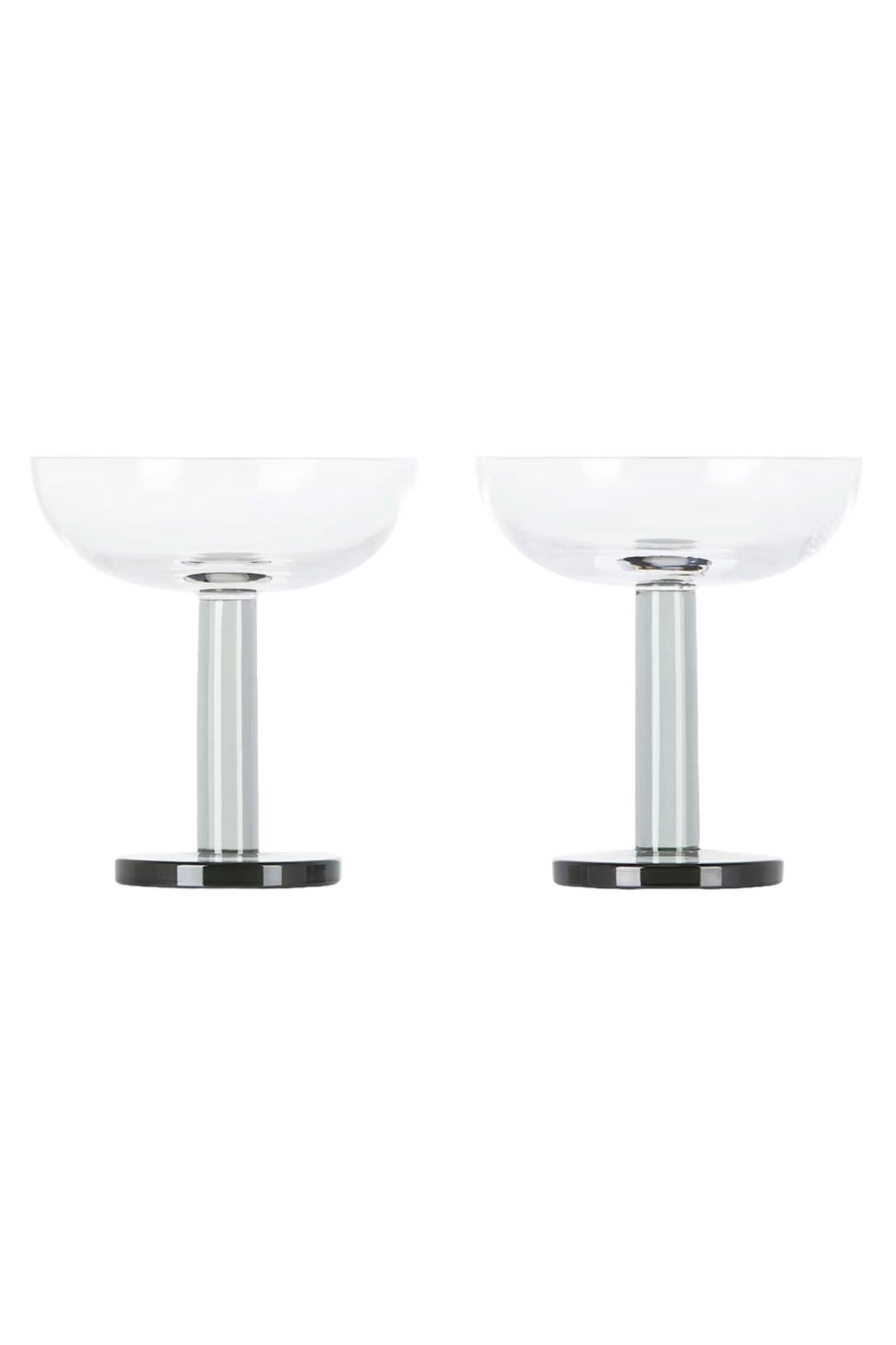 Black Puck Coupe Glasses Set