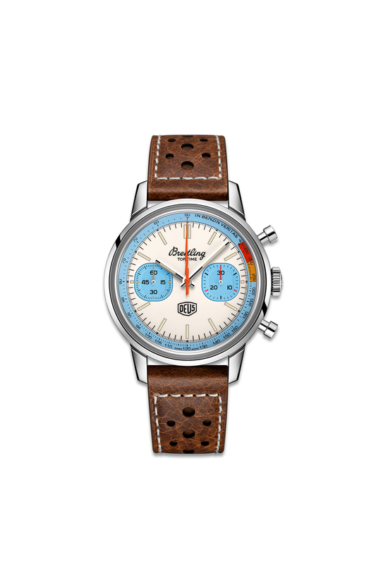 Top Time Deus With Brown Leather Strap