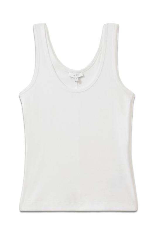 Ribbed Cotton Blend Vest