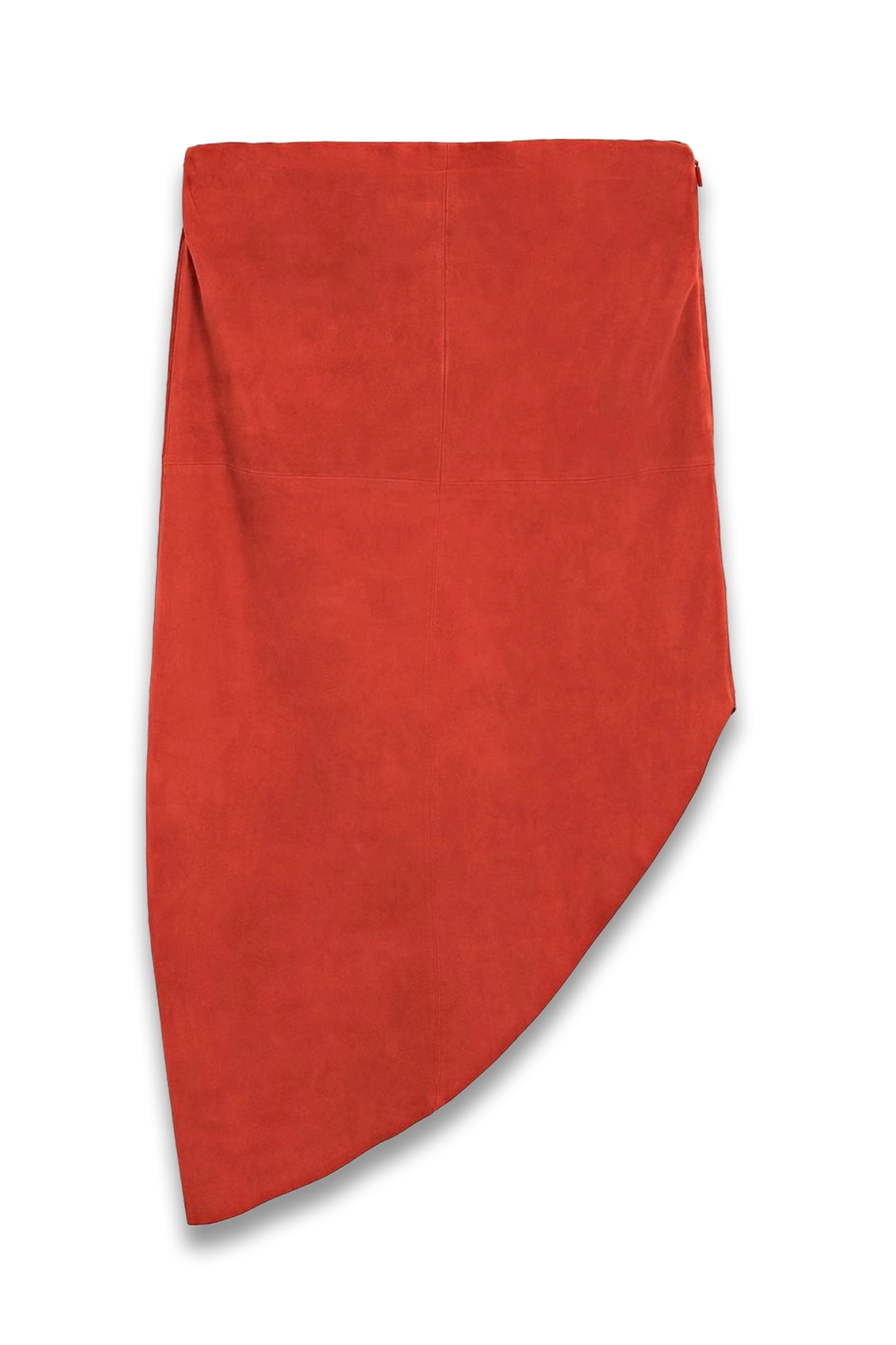 Long Asymmetric Suede Leather Top - Limited Edition