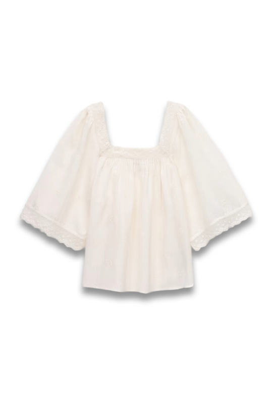 Parly Embroidered Lace Top