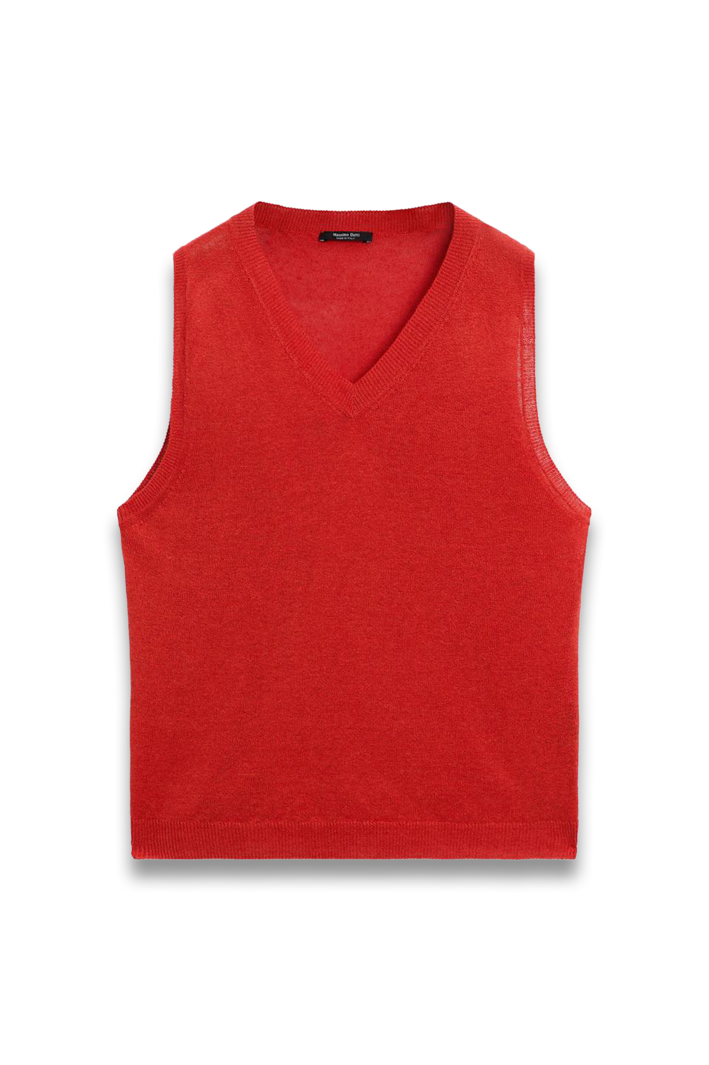 Linen Blend V-Neck Top