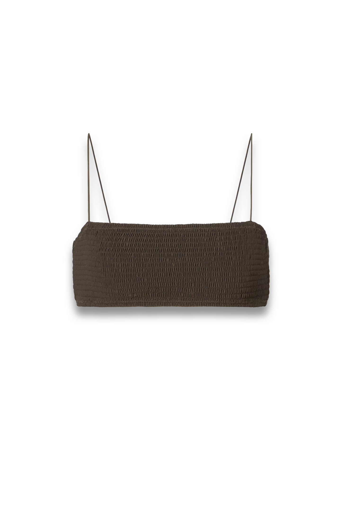 Shirred Jersey Bikini Top