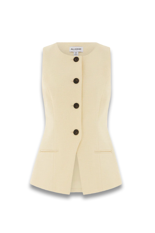 Leo Long Boucle Waistcoat