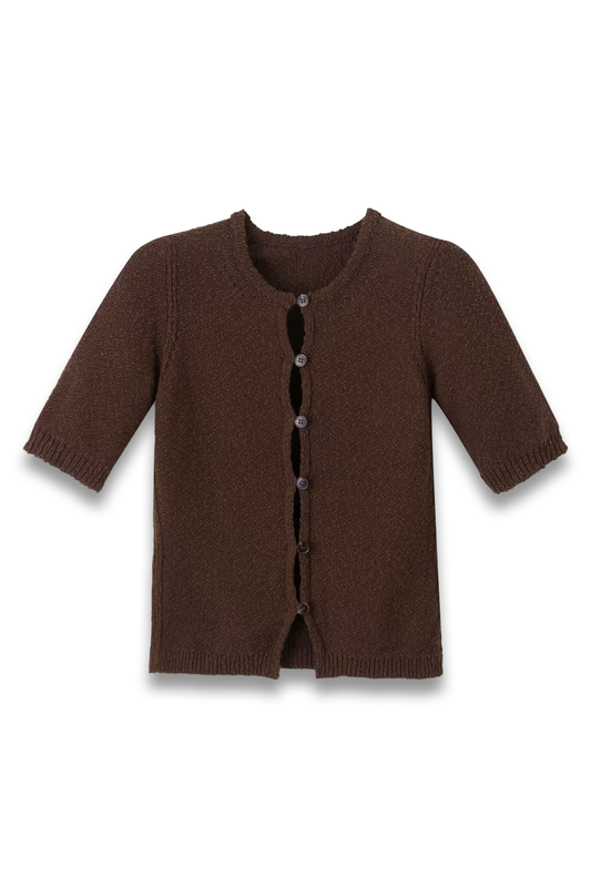 Bouclé Buttoned Tee