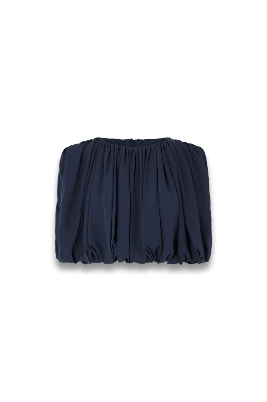 Penelope Pleated Silk-crepe Top