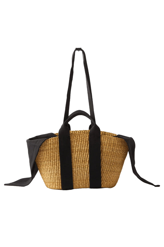George Woven Basket Bag