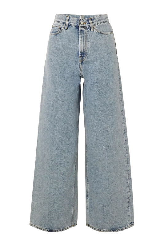 High-Rise Wide-Leg Organic Jeans