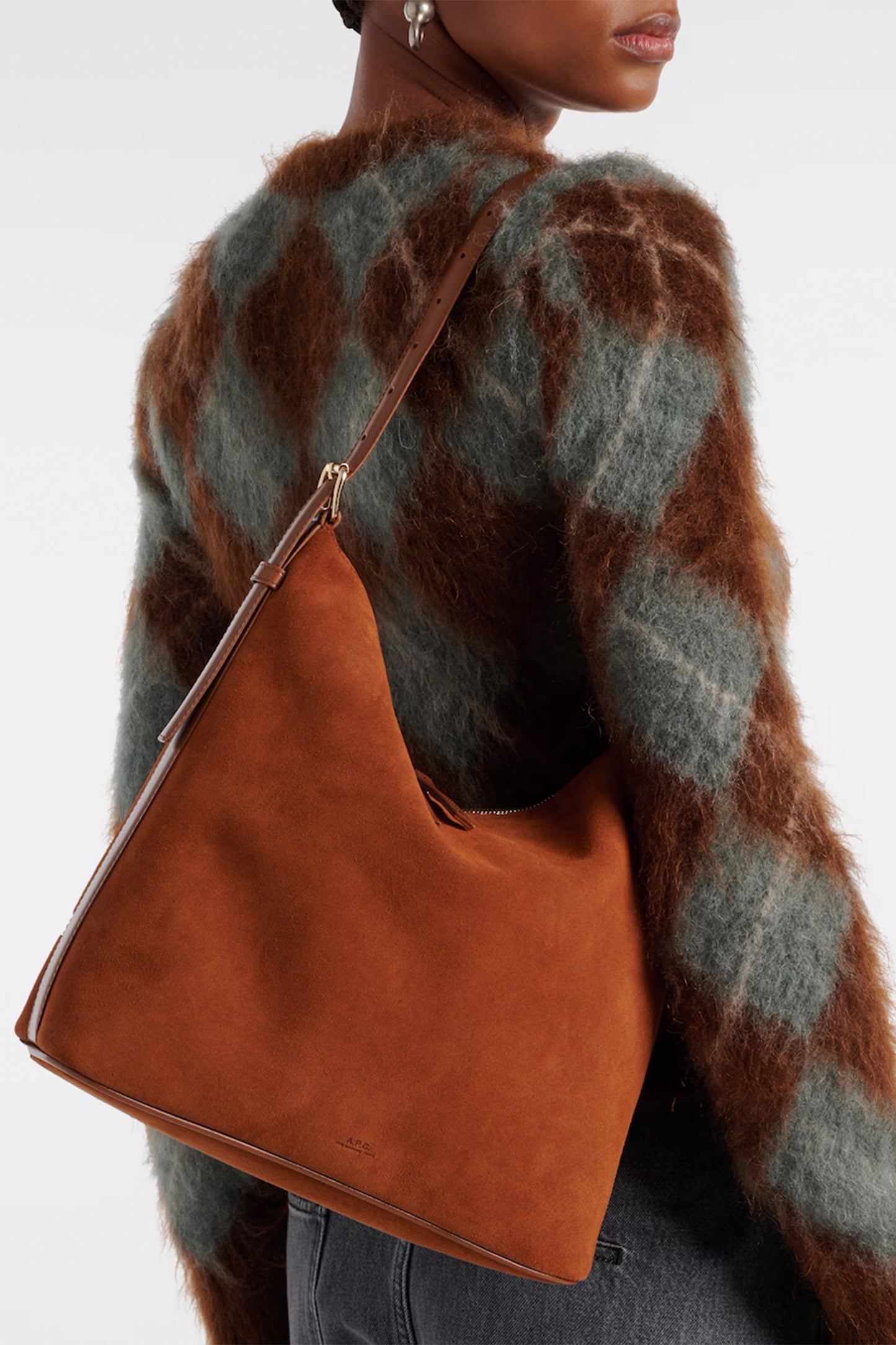 Vera suede tote bag