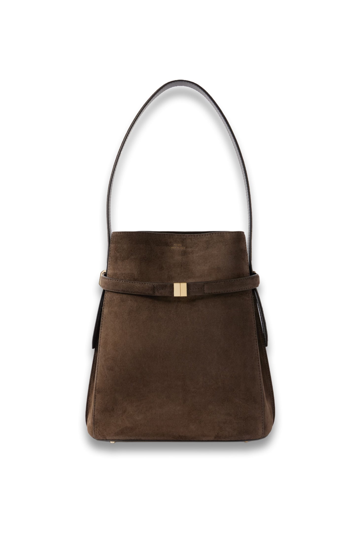 Belted Suede Tote