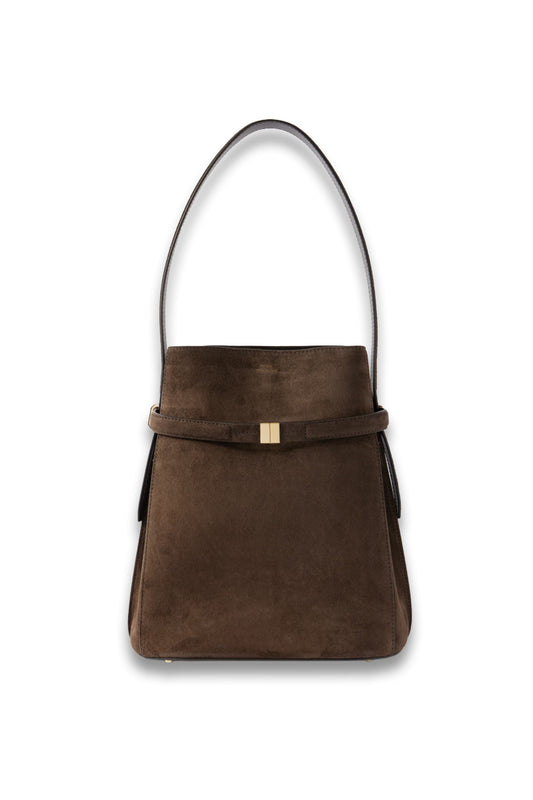 Belted Suede Tote