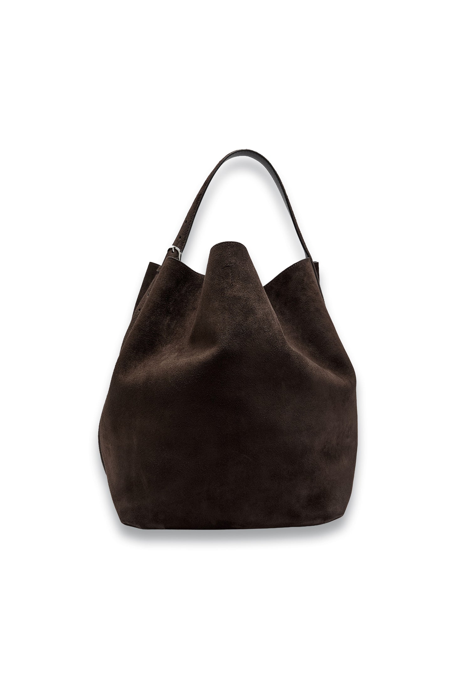 Belted Suede Tote