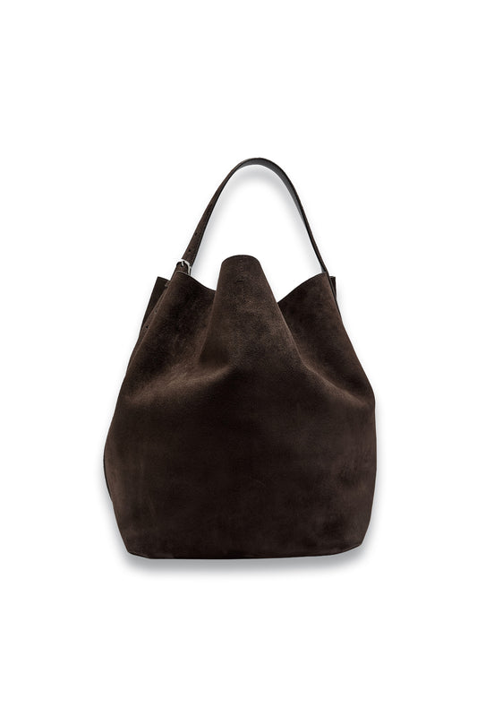 Belted Suede Tote