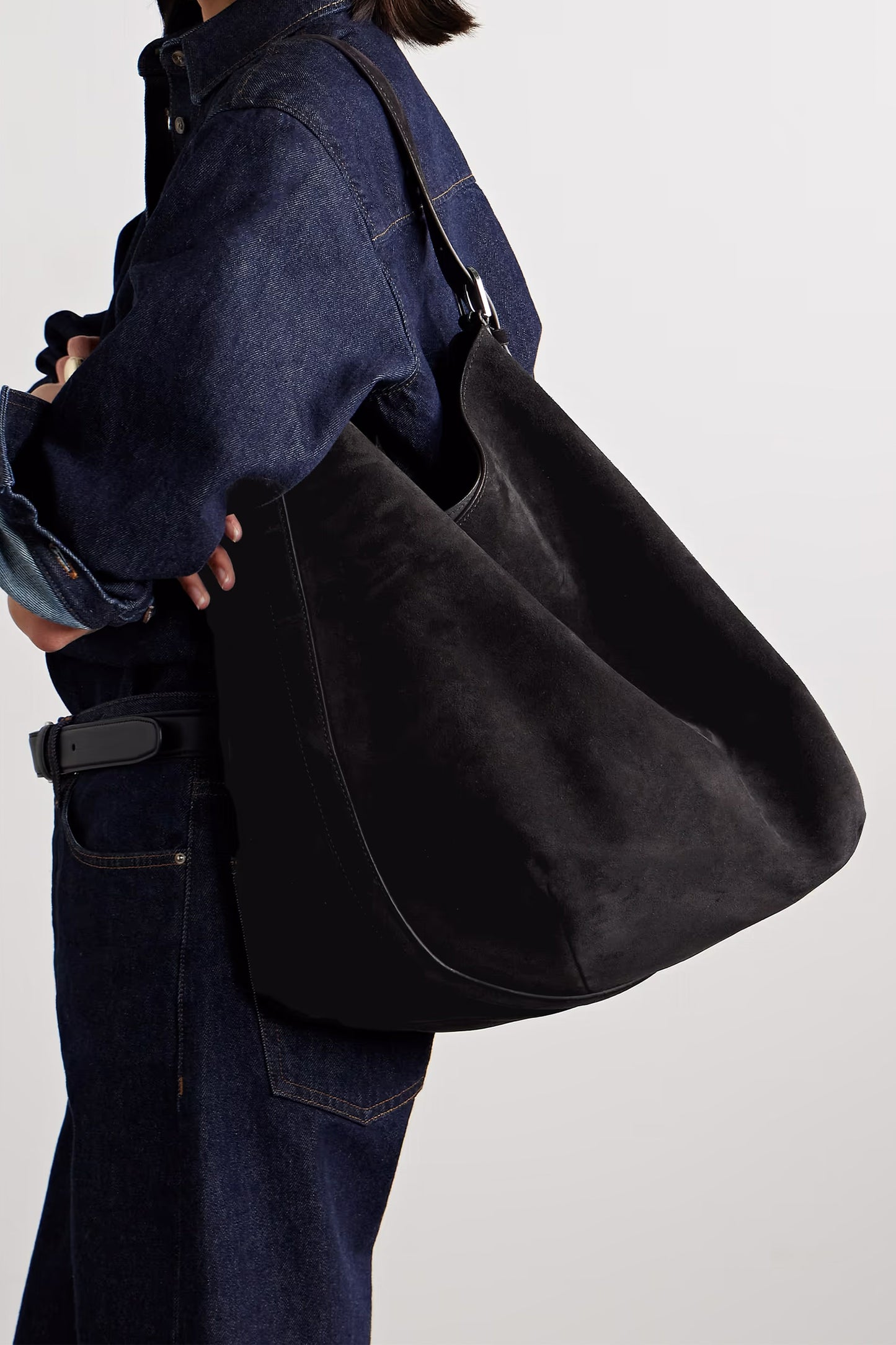Suede tote