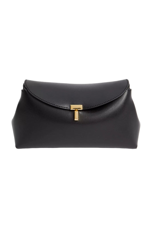 T-Lock Leather Clutch