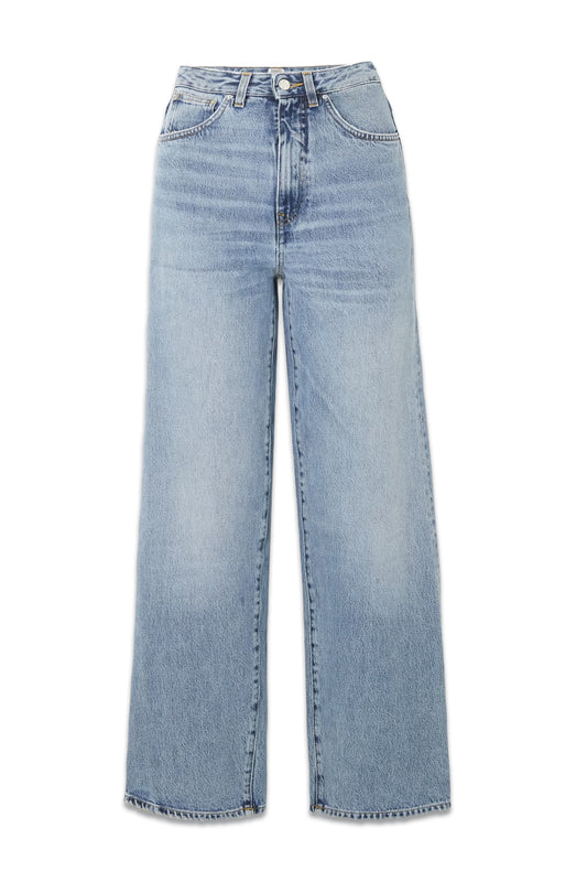 High-rise Flared Organic Jeans