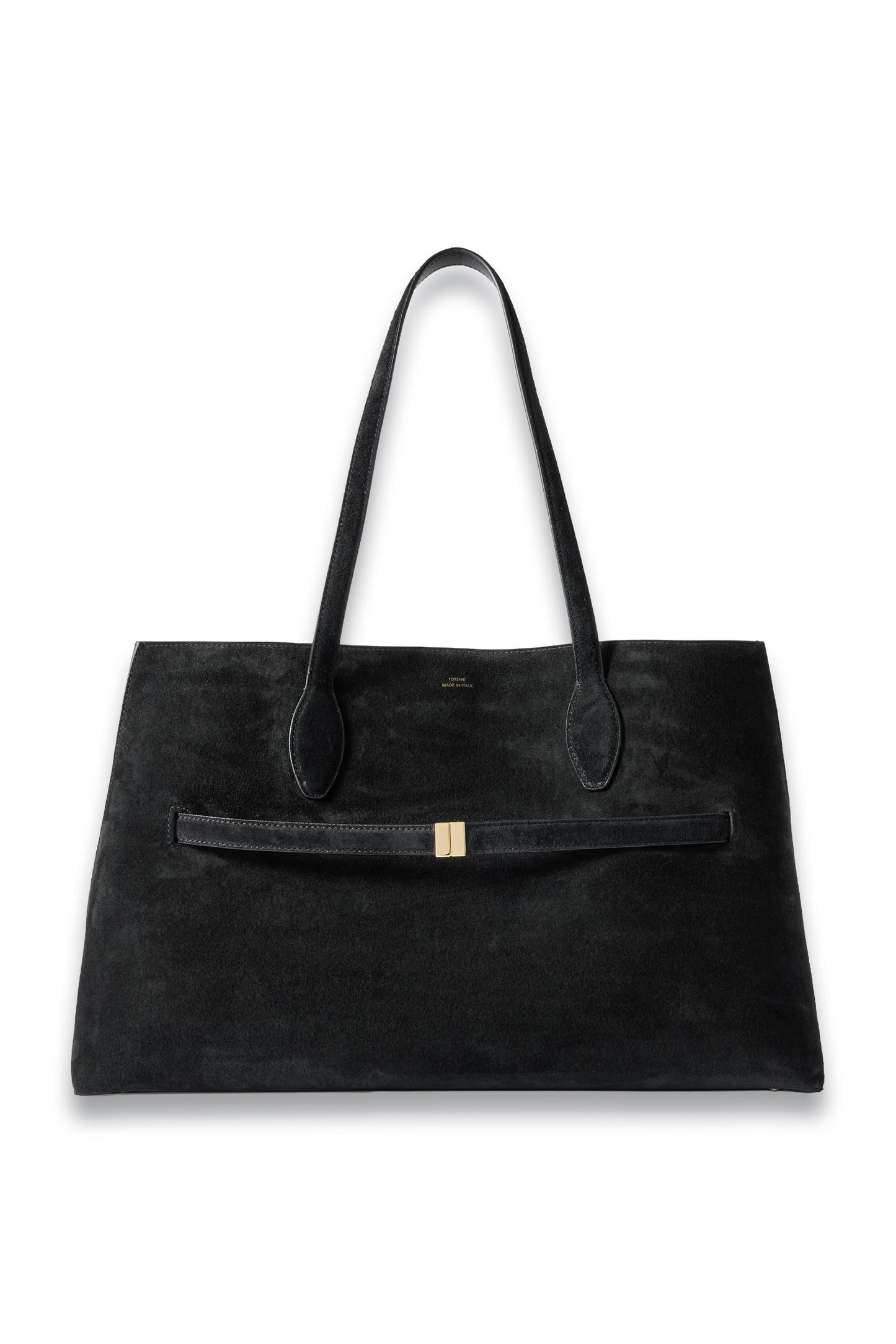 Lounge Large Leather-trimmed Suede Tote
