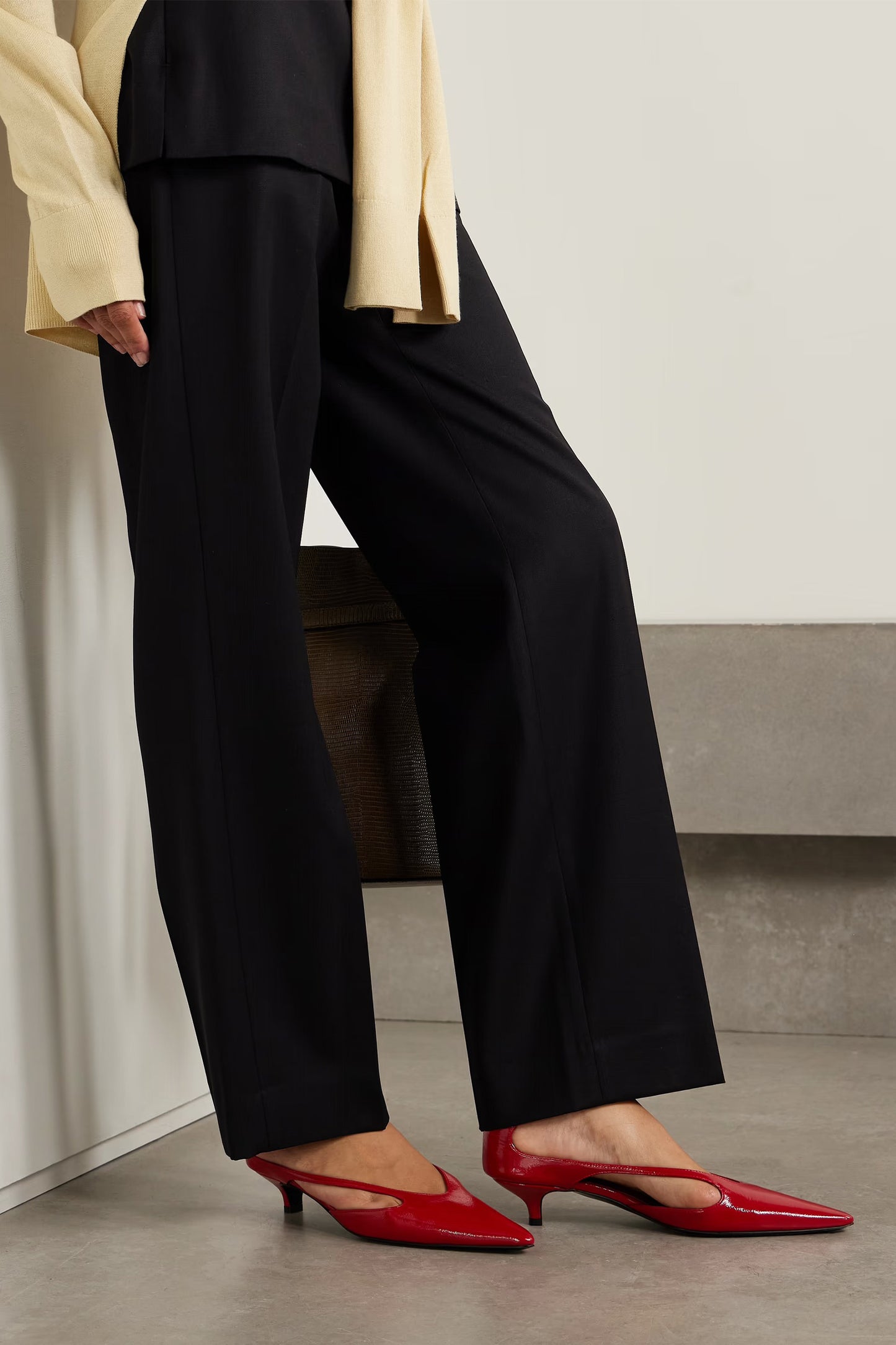 Cutout Patent-leather Pumps