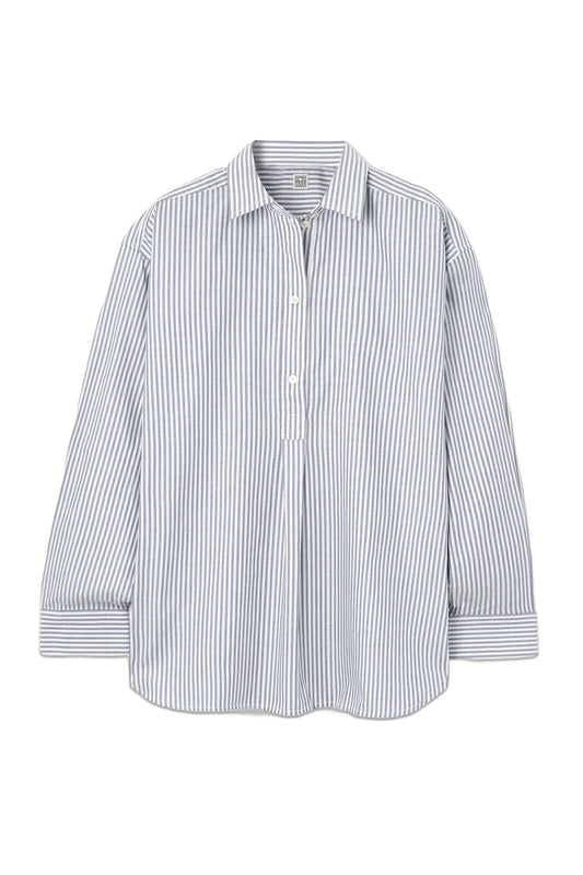 Striped Cotton-poplin Shirt