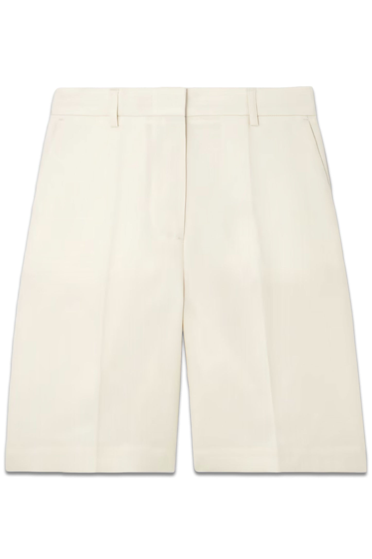Pleated Grain De Poudre Shorts