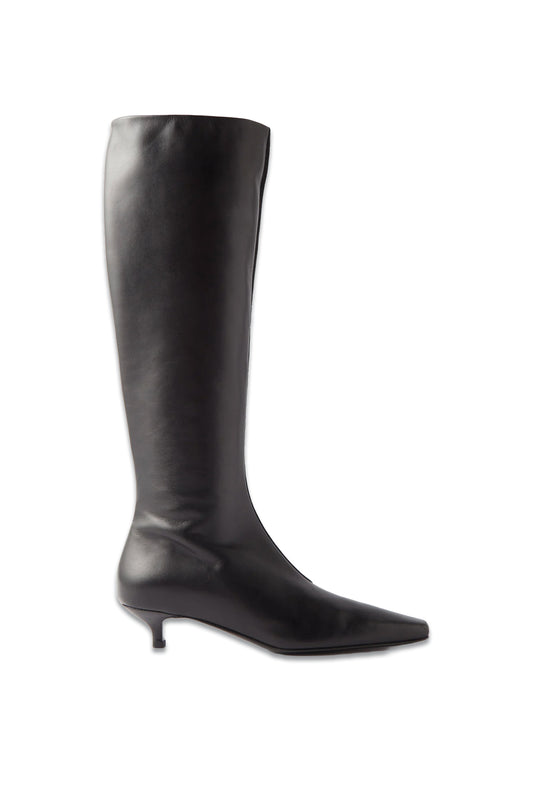 The Slim Leather and Suede Knee-High Boots