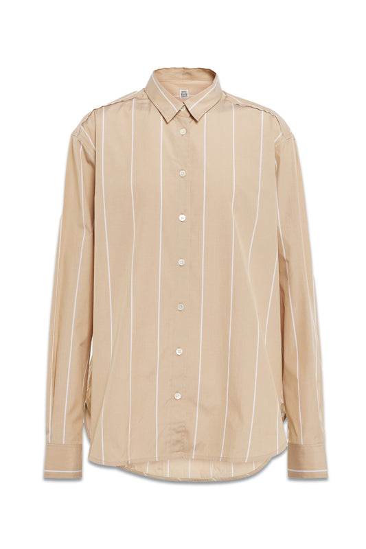 Striped Cotton Poplin Shirt
