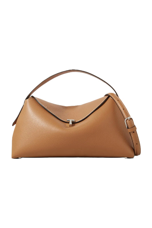 T-Lock Textured-Leather Shoulder Bag