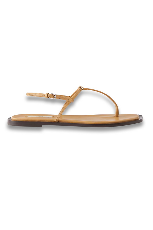 T-Strap Leather Flats