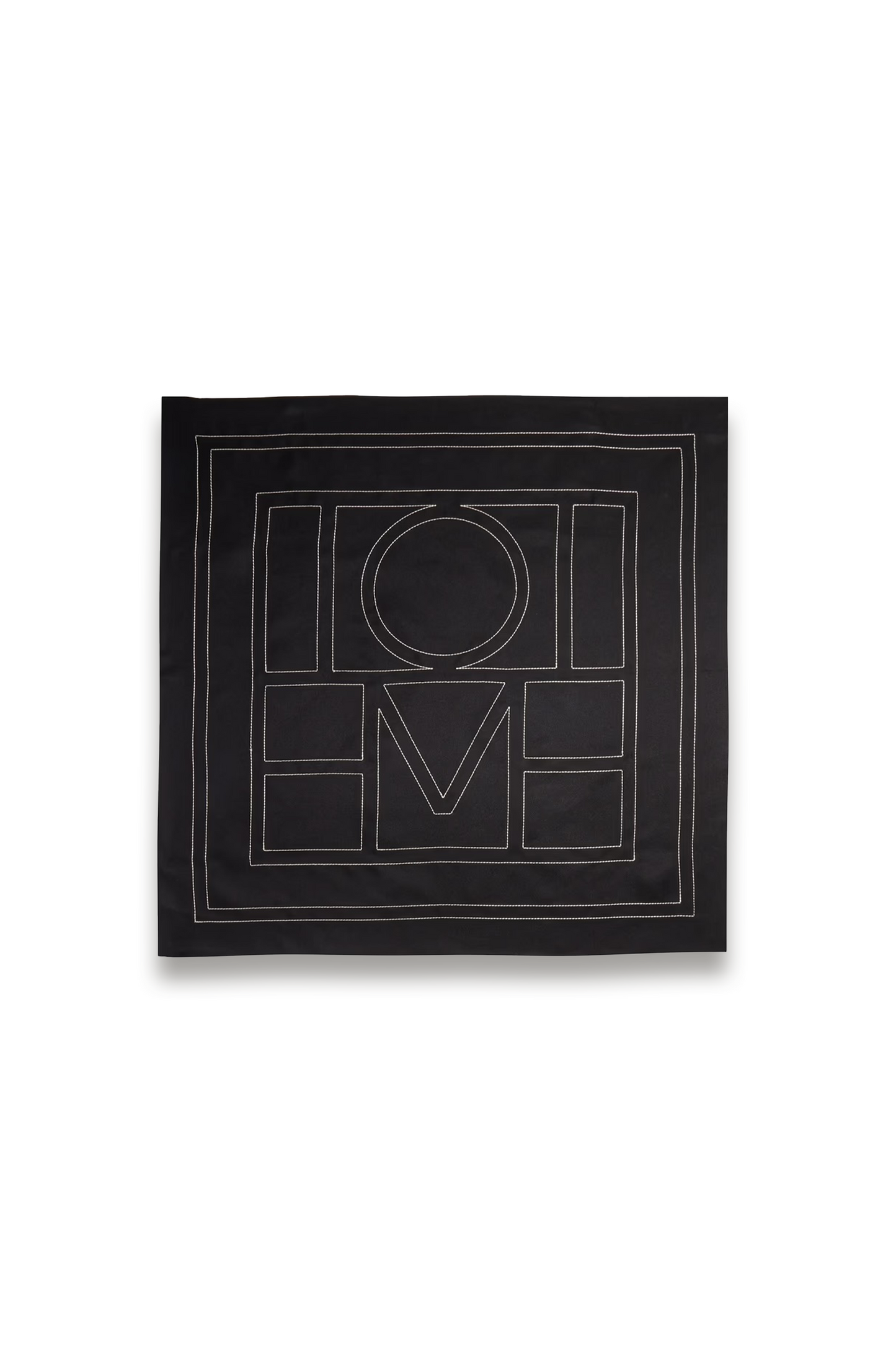 Embroidered Silk-twill Scarf