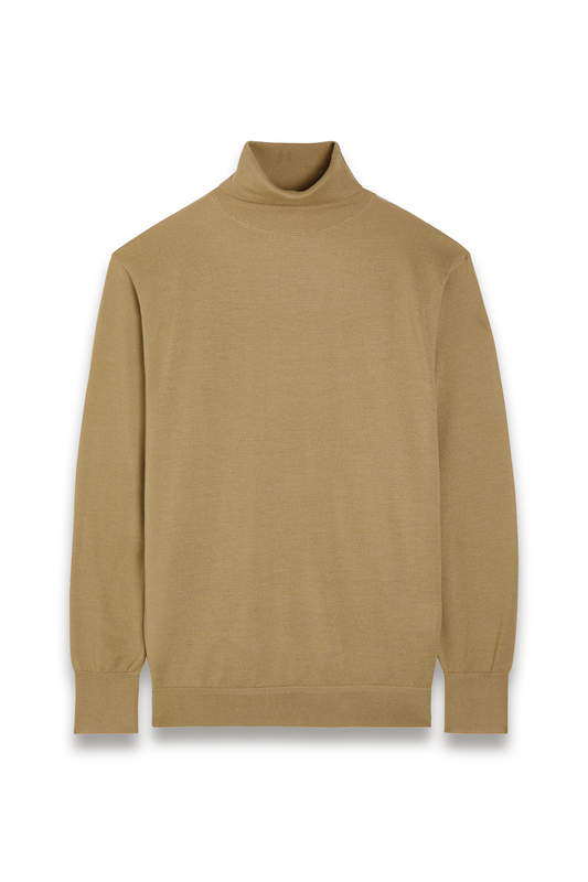 Turtle-neck Fine-knit Wool Jumper