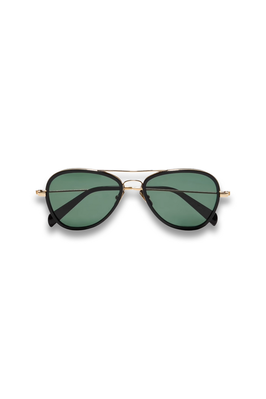 Aviator-style Actetate Sunglasses