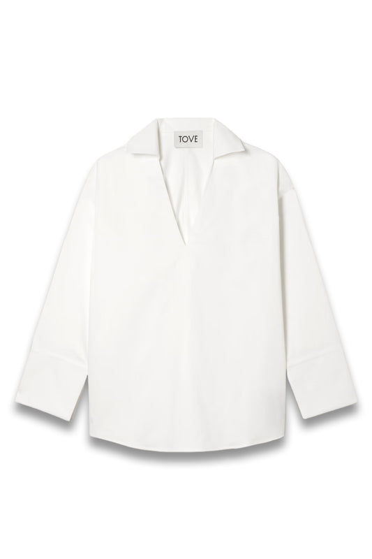 Luisa Cotton-Blend Poplin Shirt