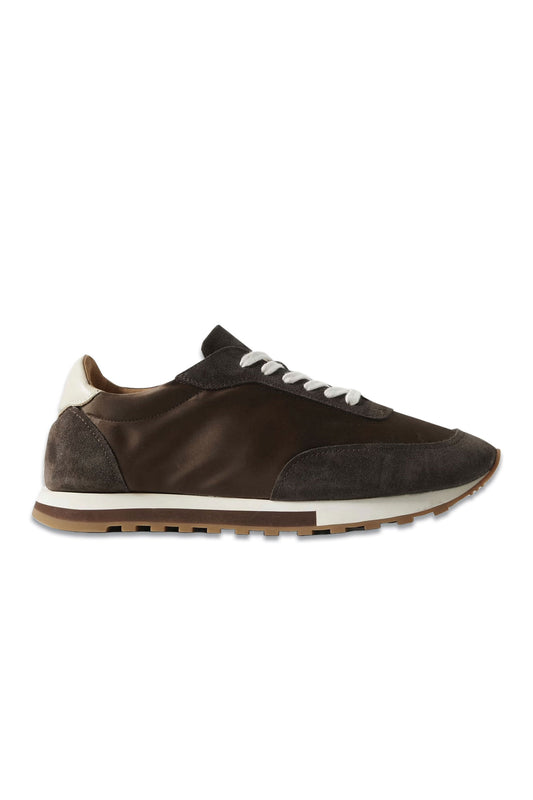 Owen Runner Satin, Suede And Leather Sneakers