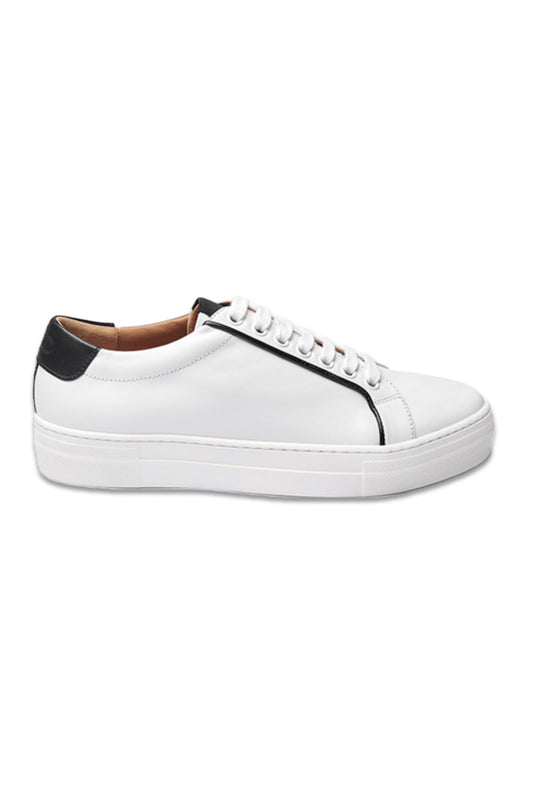 Veloce Lace-Up Sneaker White Leather