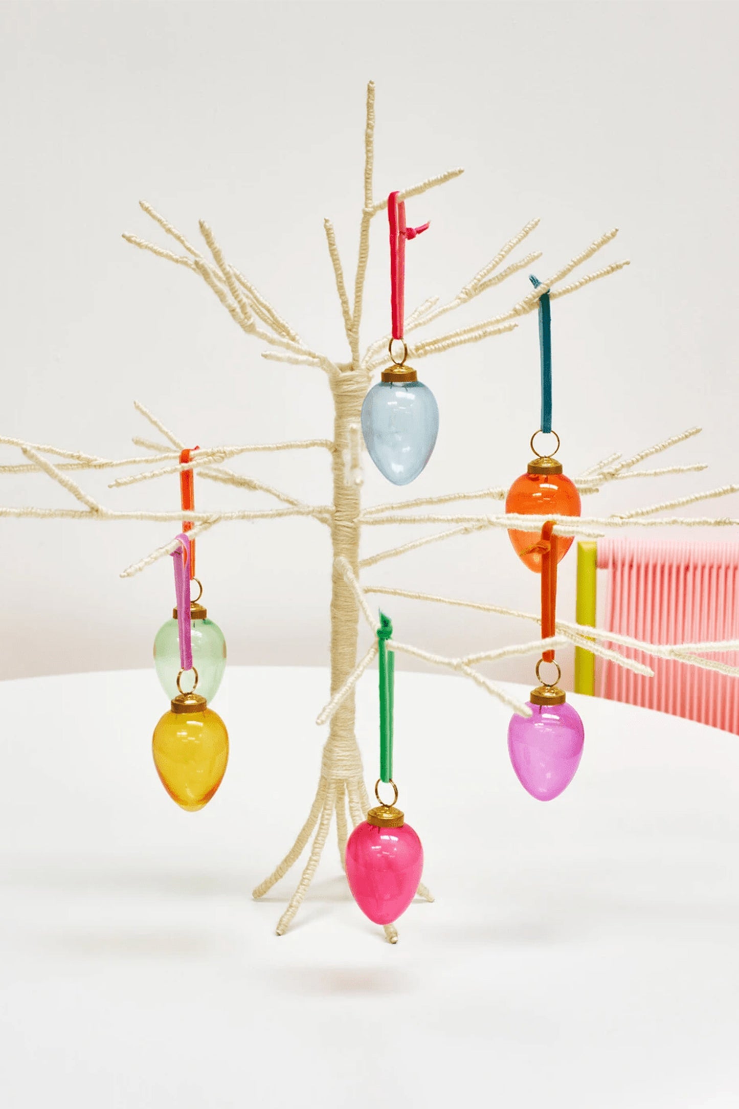 White Thread Wrapped Easter Tree